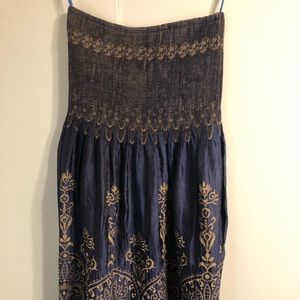 Strapless dress/ maxi skirt
